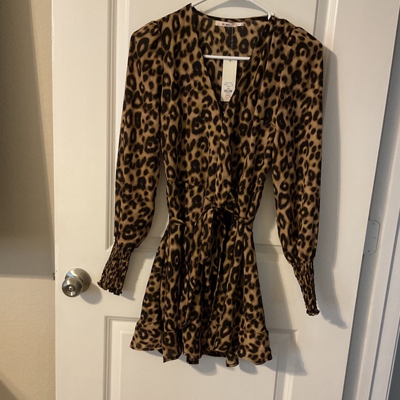 Animal Print Wrap Dress - Picture 1 of 2